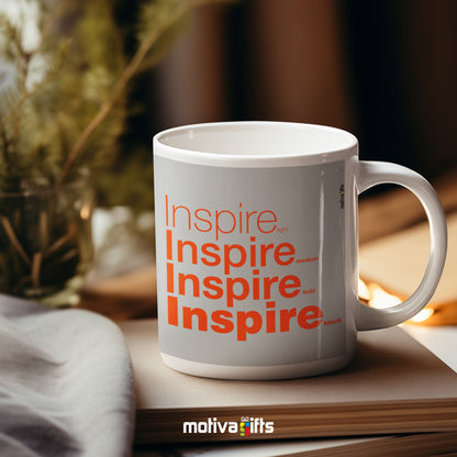 Inspire Motivate Words Grey Right View - Motiva Gifts