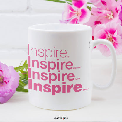 Inspire Motivate Words White Right View - Motiva Gifts