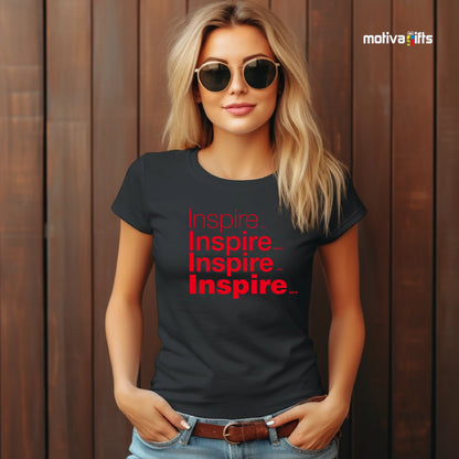 Inspire Red Words Collection T-shirt