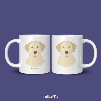 Discover the Love Dog Collection at Motiva Gifts - Featuring a  Labrador  design, 11 oz Ceramic Mug. Our white ceramic mug is perfect for both hot and cold beverages, and it is dishwasher, microwave safe. Available at Motiva Gifts - Shop Now!