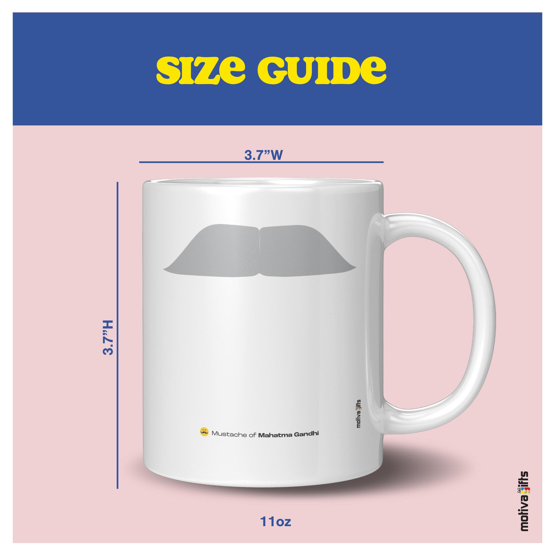 Size guide 11 oz 3.7x3.7