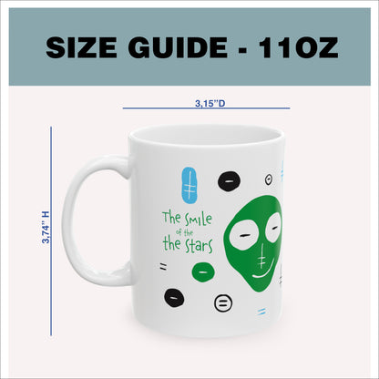 Size guide - 11 oz mug - 3.74H x3.15D