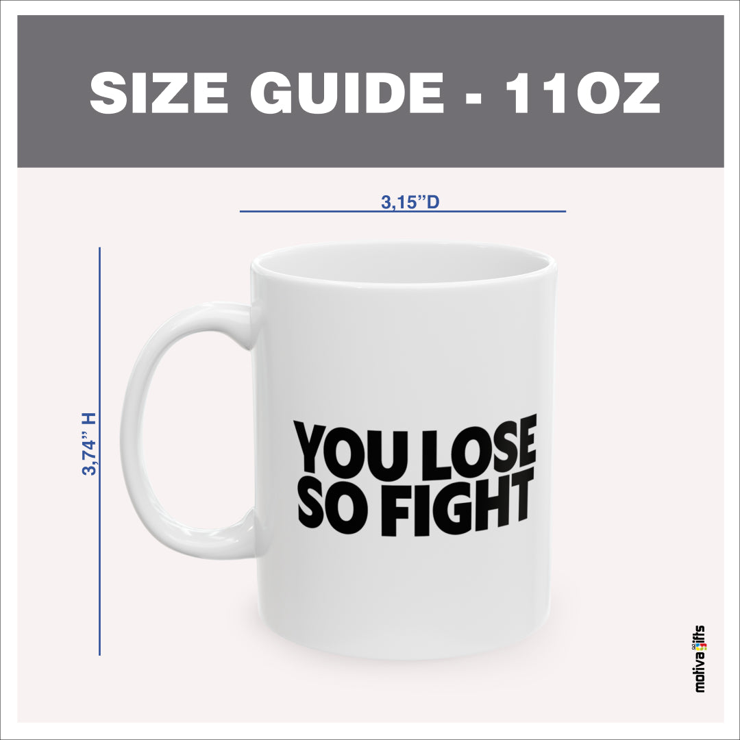 Mug 11oz Size Guide 3.74 H x 3.15 D