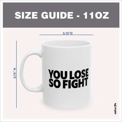 Mug 11oz Size Guide 3.74 H x 3.15 D