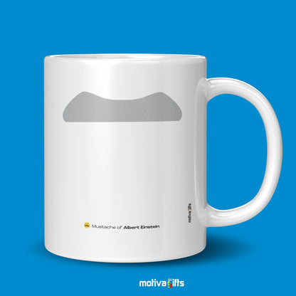 Albert Einstein Mustache Mug Mug - #product_colour# #product_position# Motiva Gifts