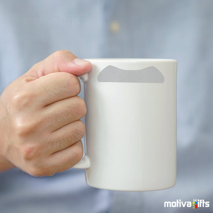 Albert Einstein Mustache Mug Mug - #product_colour# #product_position# Motiva Gifts