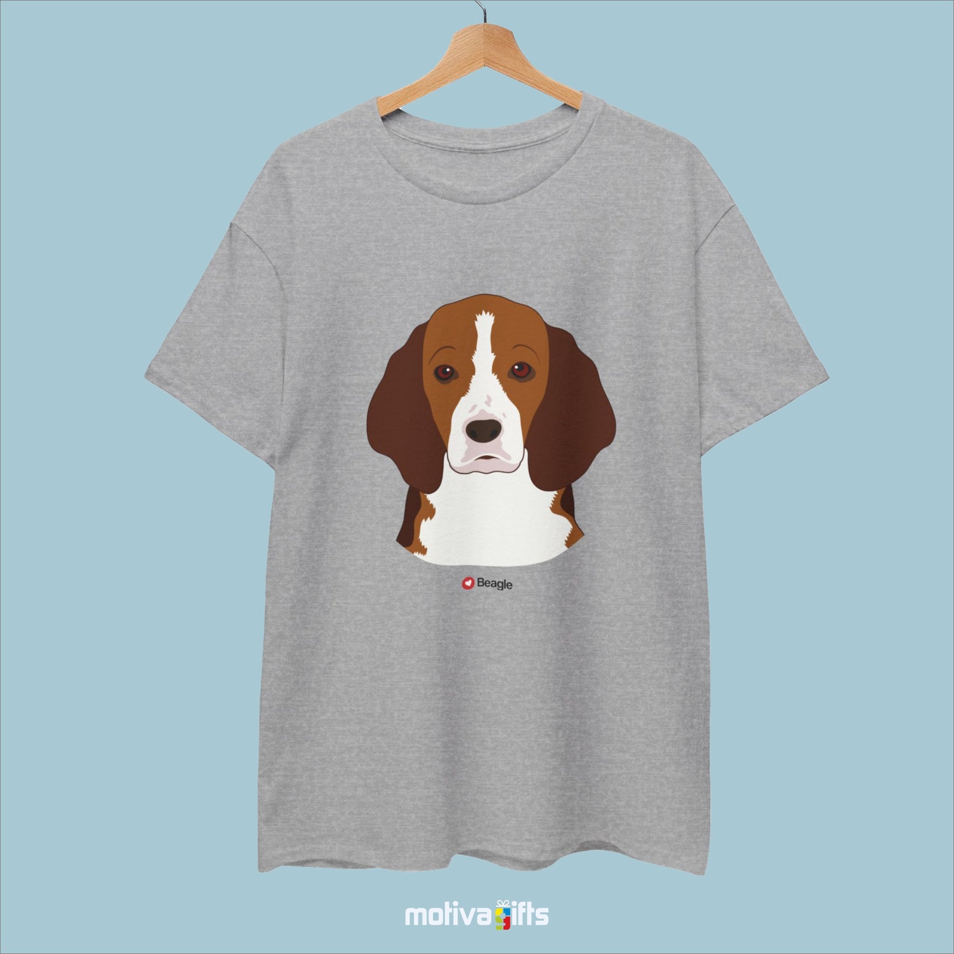 Beagle Tshirt Love Dogs T - Shirt - #product_colour# #product_position# Motiva Gifts