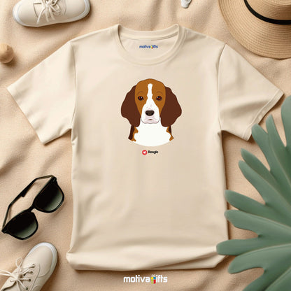 Beagle Tshirt Love Dogs T - Shirt - #product_colour# #product_position# Motiva Gifts