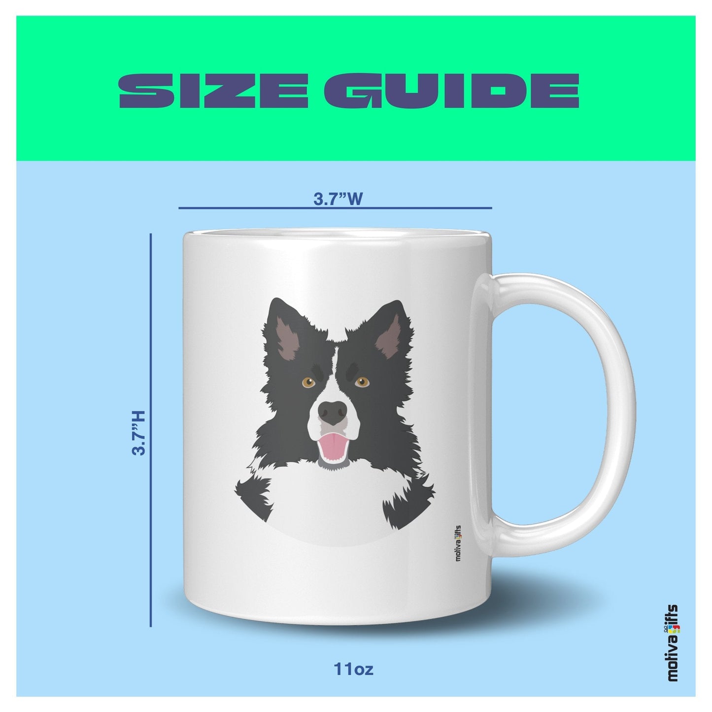 Border Collie Mug Mug - #product_colour# #product_position# Motiva Gifts