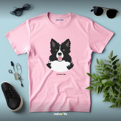 Border Collie Tshirt Love Dogs T - Shirt - #product_colour# #product_position# Motiva Gifts