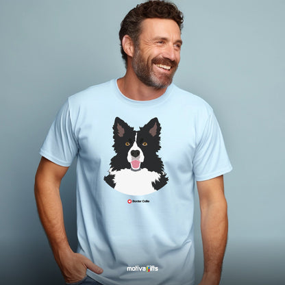 Border Collie Tshirt Love Dogs T - Shirt - #product_colour# #product_position# Motiva Gifts