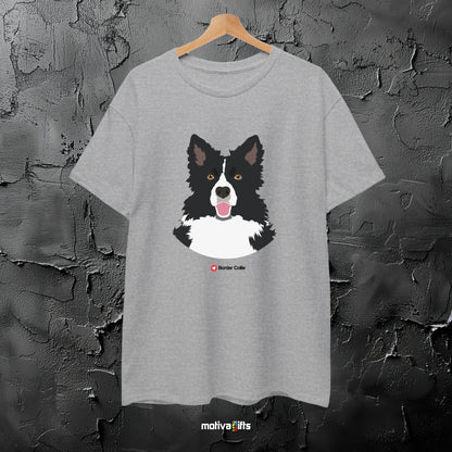 Border Collie Tshirt Love Dogs T - Shirt - #product_colour# #product_position# Motiva Gifts