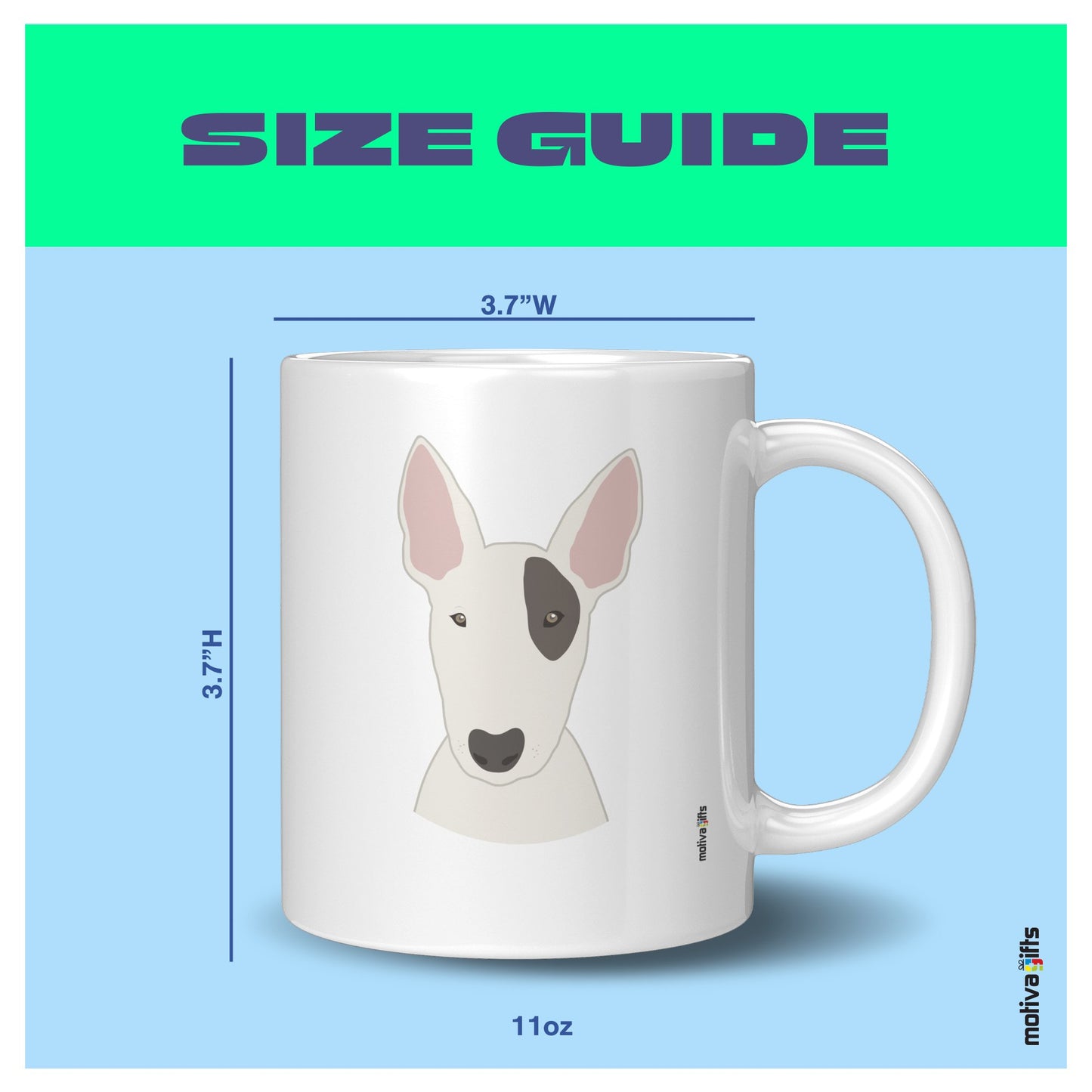 Bull Terrier Coffee Mug Mug - #product_colour# #product_position# Motiva Gifts