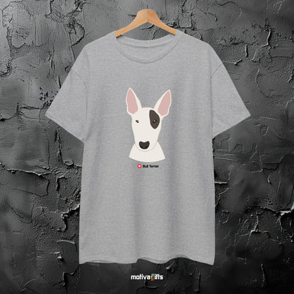 Bull Terrier Tshirt Love Dogs T - Shirt - #product_colour# #product_position# Motiva Gifts