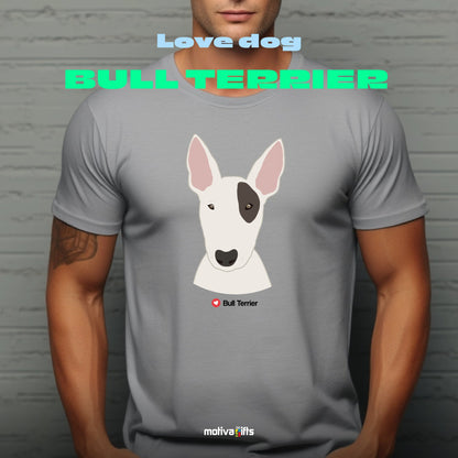 Bull Terrier Tshirt Love Dogs T - Shirt - #product_colour# #product_position# Motiva Gifts