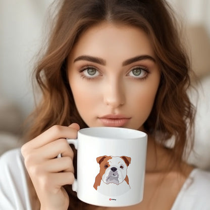 Bulldog Coffee Mug Mug - #product_colour# #product_position# Motiva Gifts