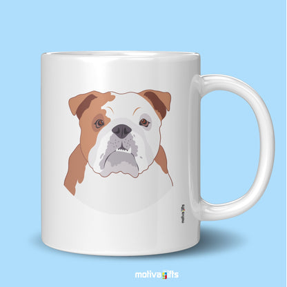 Bulldog Coffee Mug Mug - #product_colour# #product_position# Motiva Gifts