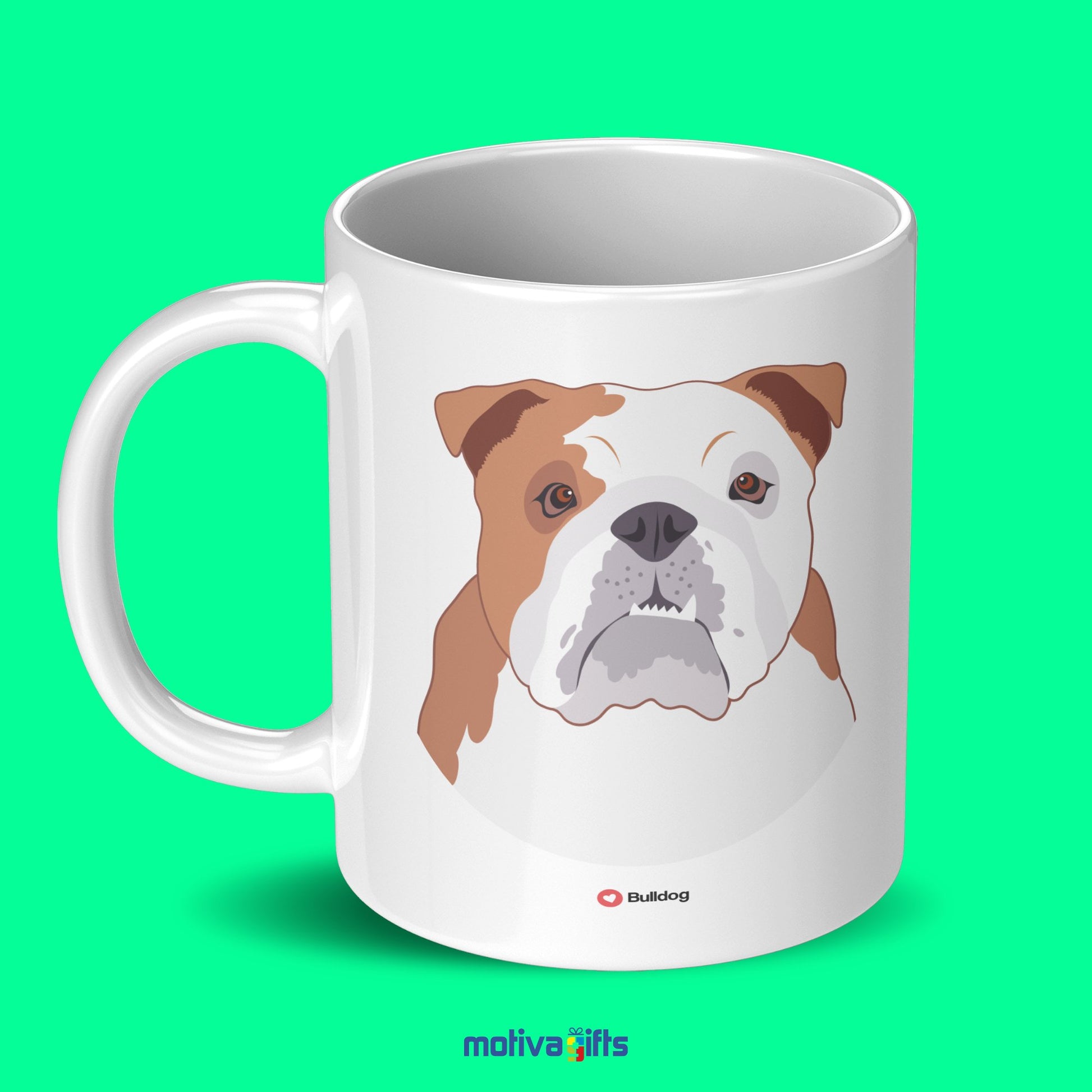 Bulldog Coffee Mug Mug - #product_colour# #product_position# Motiva Gifts