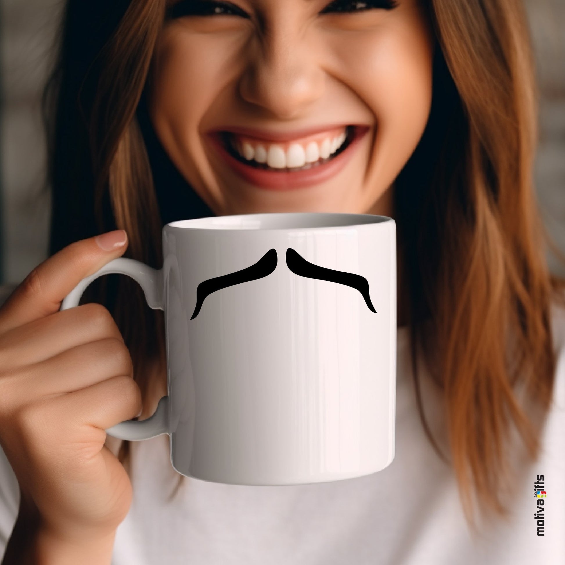 Charles Bronson Mustache Coffee Mug Mug - #product_colour# #product_position# Motiva Gifts