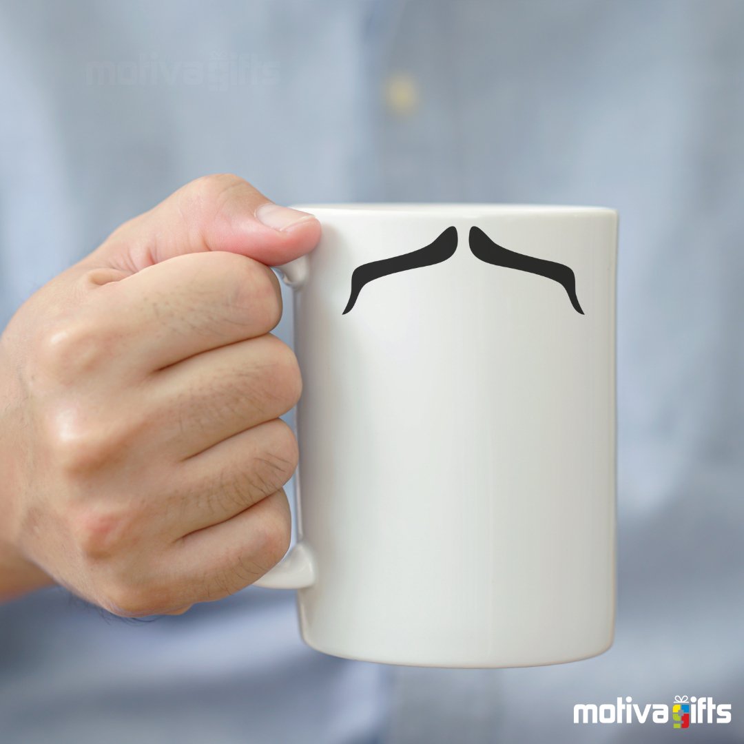 Charles Bronson Mustache Coffee Mug Mug - #product_colour# #product_position# Motiva Gifts