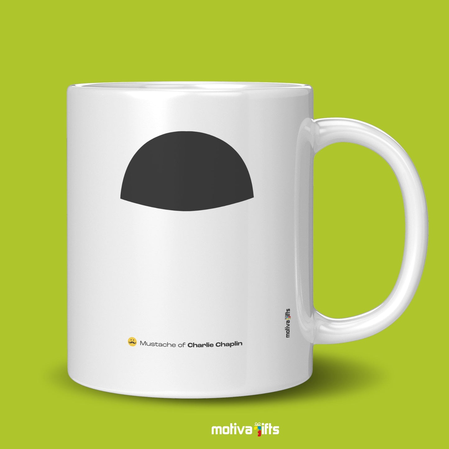 Charlie Chaplin Mustache Coffee Mug Mug - #product_colour# #product_position# Motiva Gifts