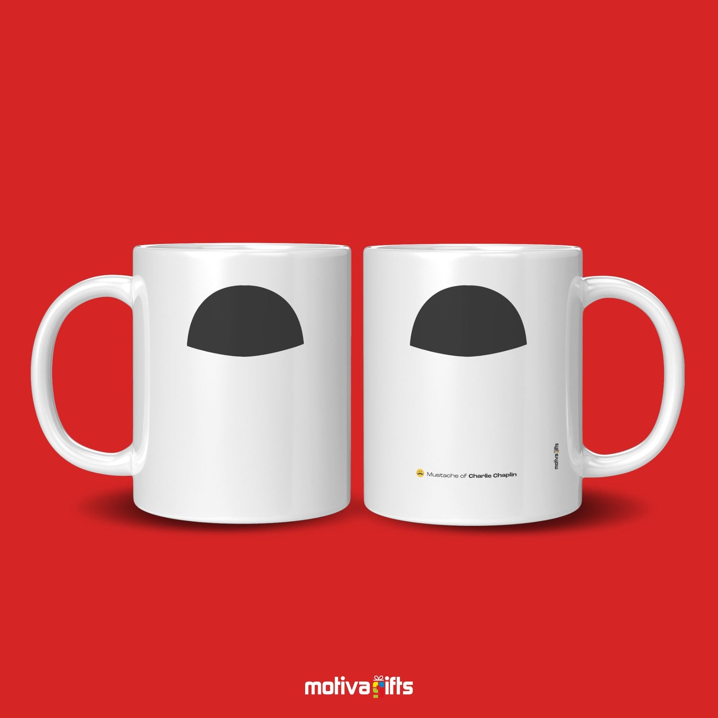 Charlie Chaplin Mustache Coffee Mug Mug - #product_colour# #product_position# Motiva Gifts