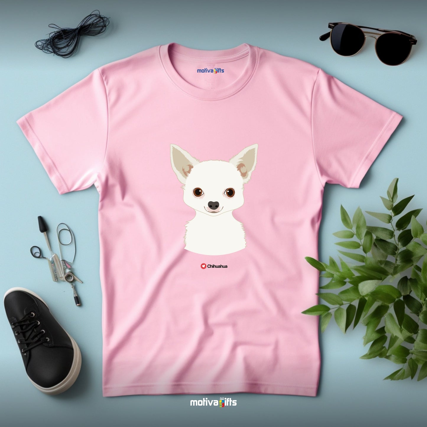 Chihuahua Tshirt Love Dogs T - Shirt - #product_colour# #product_position# Motiva Gifts