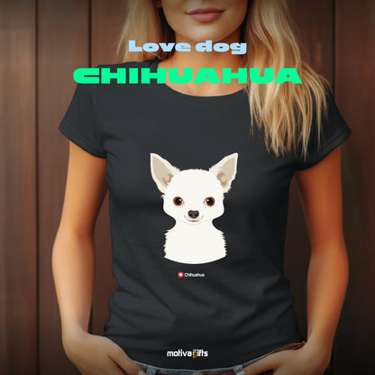 Chihuahua Tshirt Love Dogs T - Shirt - #product_colour# #product_position# Motiva Gifts