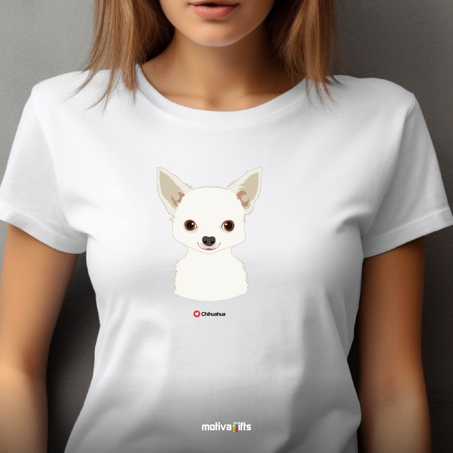 Chihuahua Tshirt Love Dogs T - Shirt - #product_colour# #product_position# Motiva Gifts