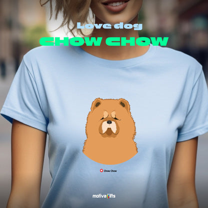 Chow Chow Tshirt Love Dogs T - Shirt - #product_colour# #product_position# Motiva Gifts