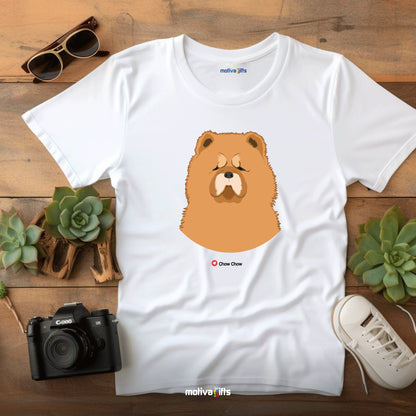 Chow Chow Tshirt Love Dogs T - Shirt - #product_colour# #product_position# Motiva Gifts