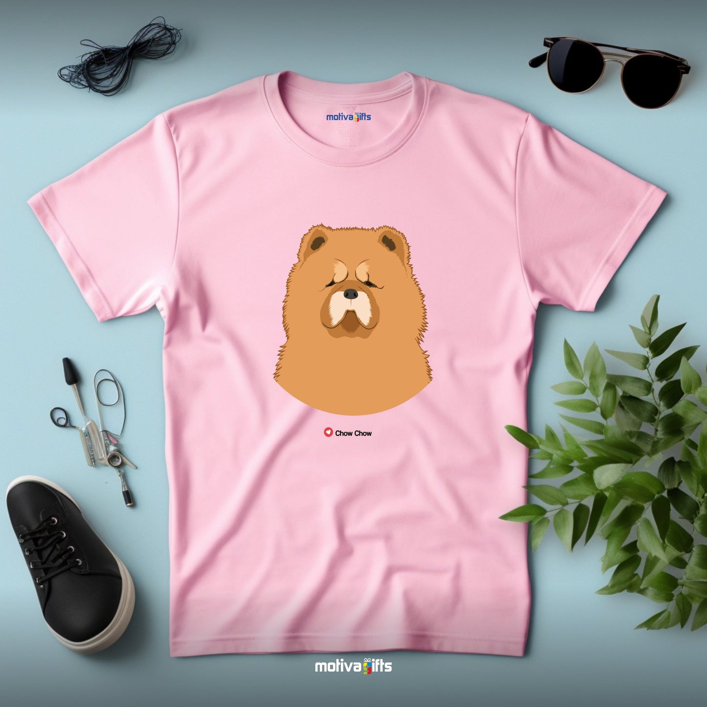 Chow Chow Tshirt Love Dogs T - Shirt - #product_colour# #product_position# Motiva Gifts