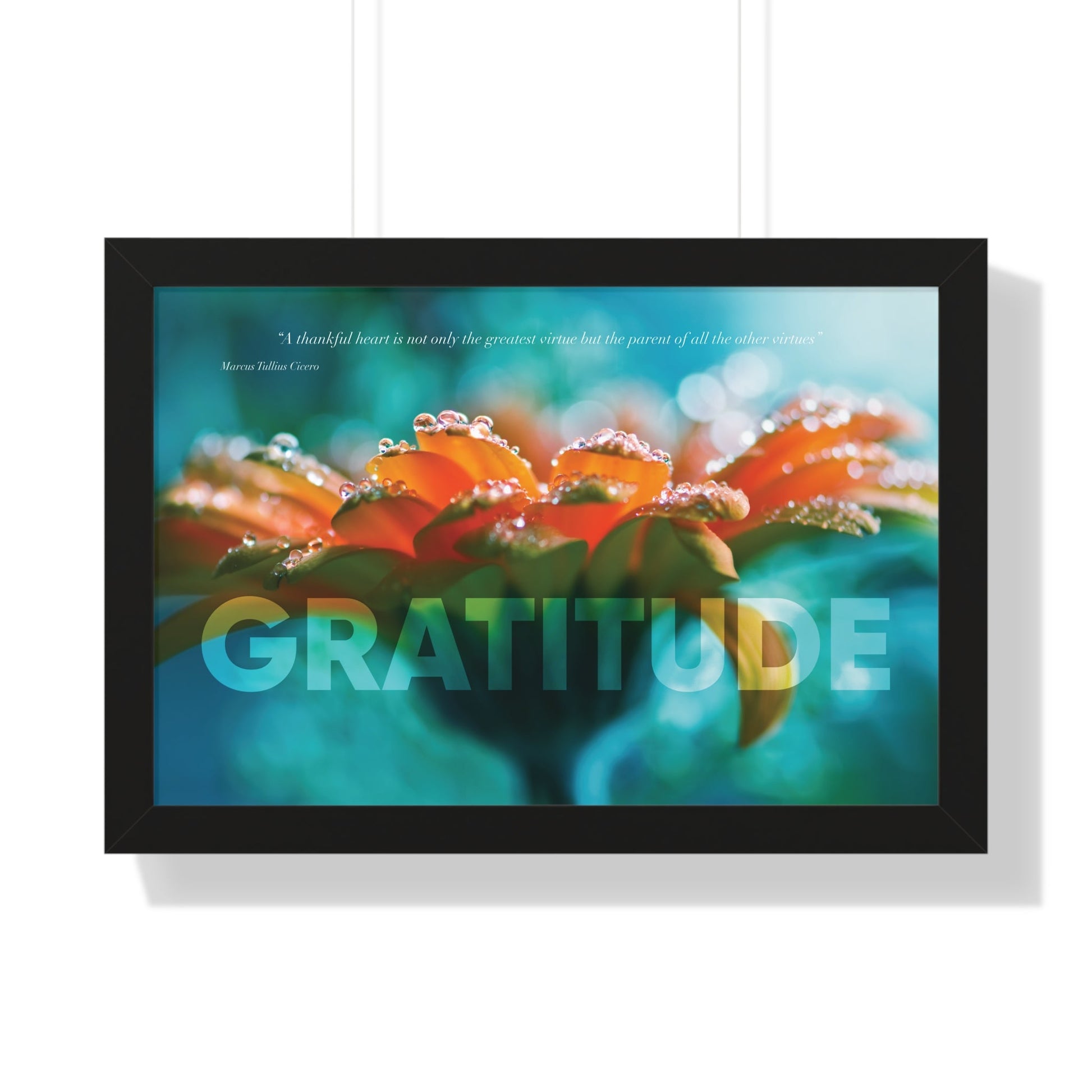 Cicero Gratitude Quote Wall Art Poster - #product_colour# #product_position# Motiva Gifts