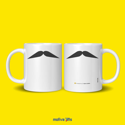 Clark Gable Mustache Coffee Mug Mug - #product_colour# #product_position# Motiva Gifts