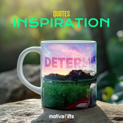 Confucius Determination Quote Inspiration Mug Mug - #product_colour# #product_position# Motiva Gifts