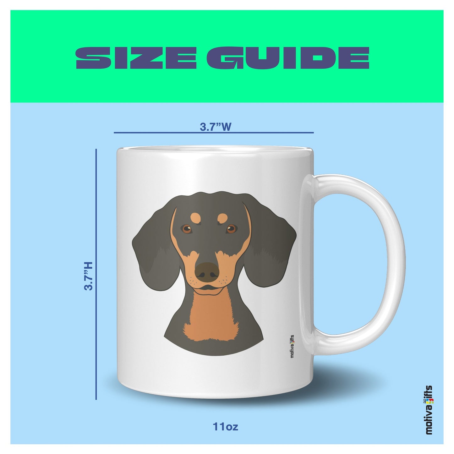 Dachshund Coffee Mug Mug - #product_colour# #product_position# Motiva Gifts