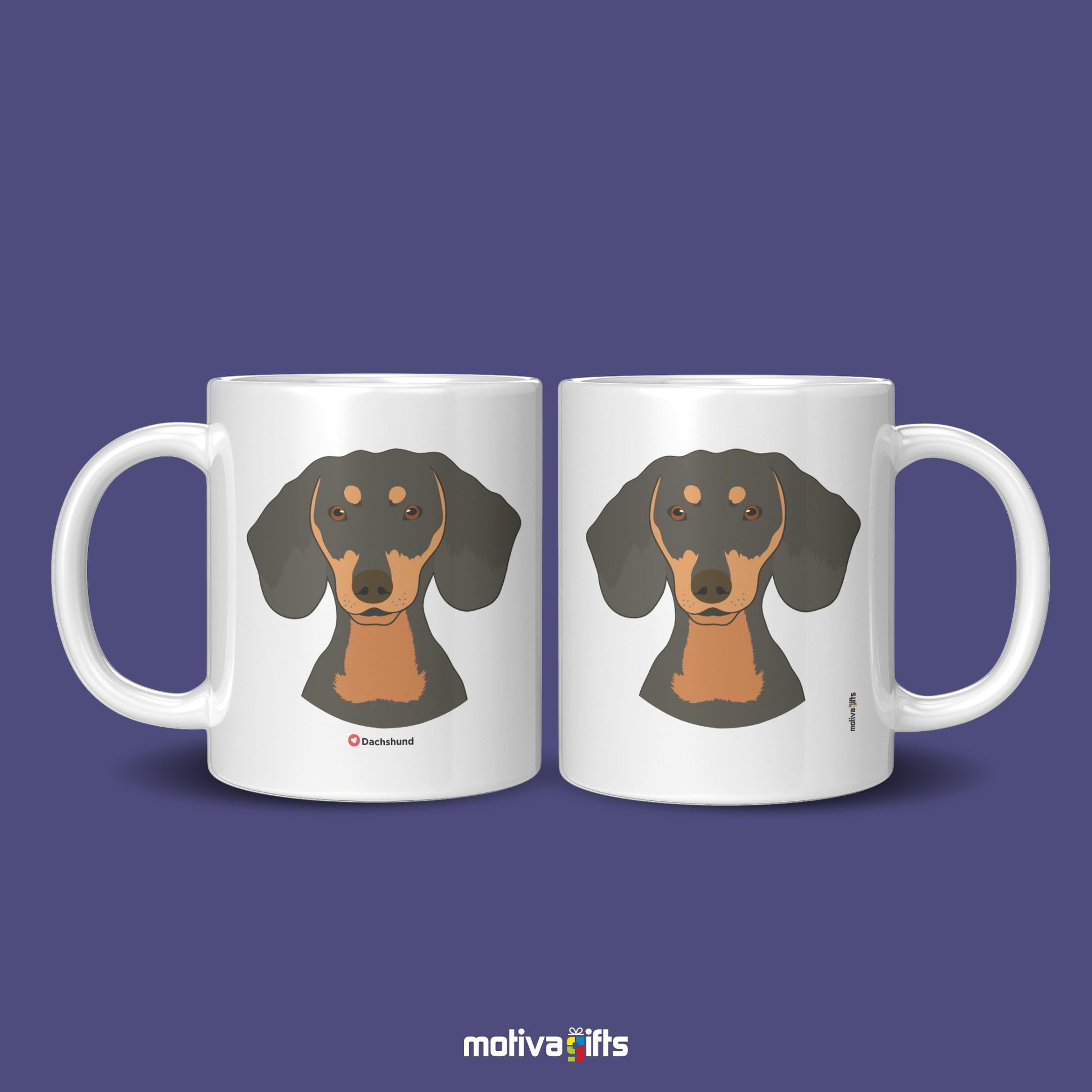 Dachshund Coffee Mug Mug - #product_colour# #product_position# Motiva Gifts