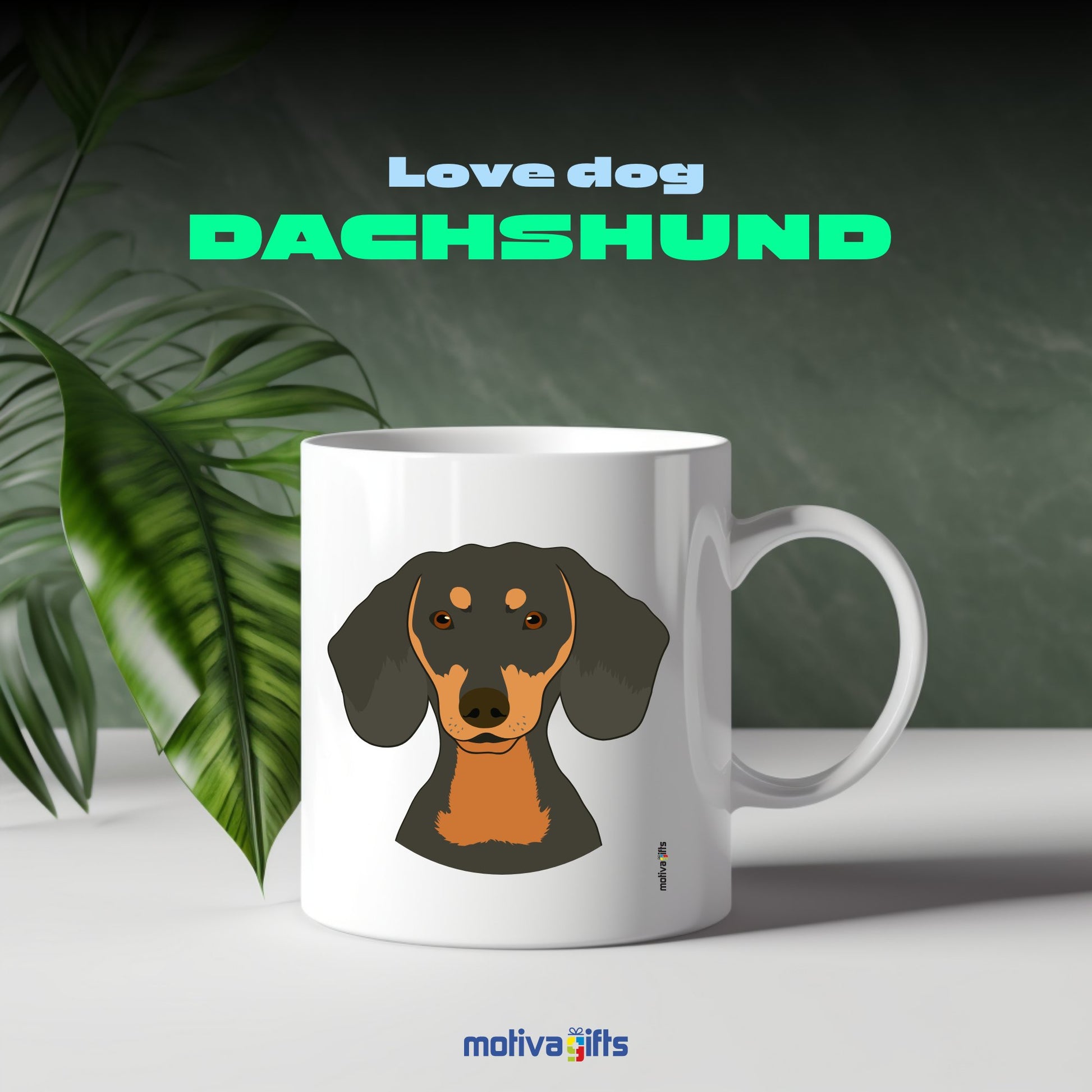 Dachshund Coffee Mug Mug - #product_colour# #product_position# Motiva Gifts