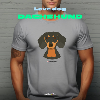 Dachshund Tshirt Love Dogs T - Shirt - #product_colour# #product_position# Motiva Gifts