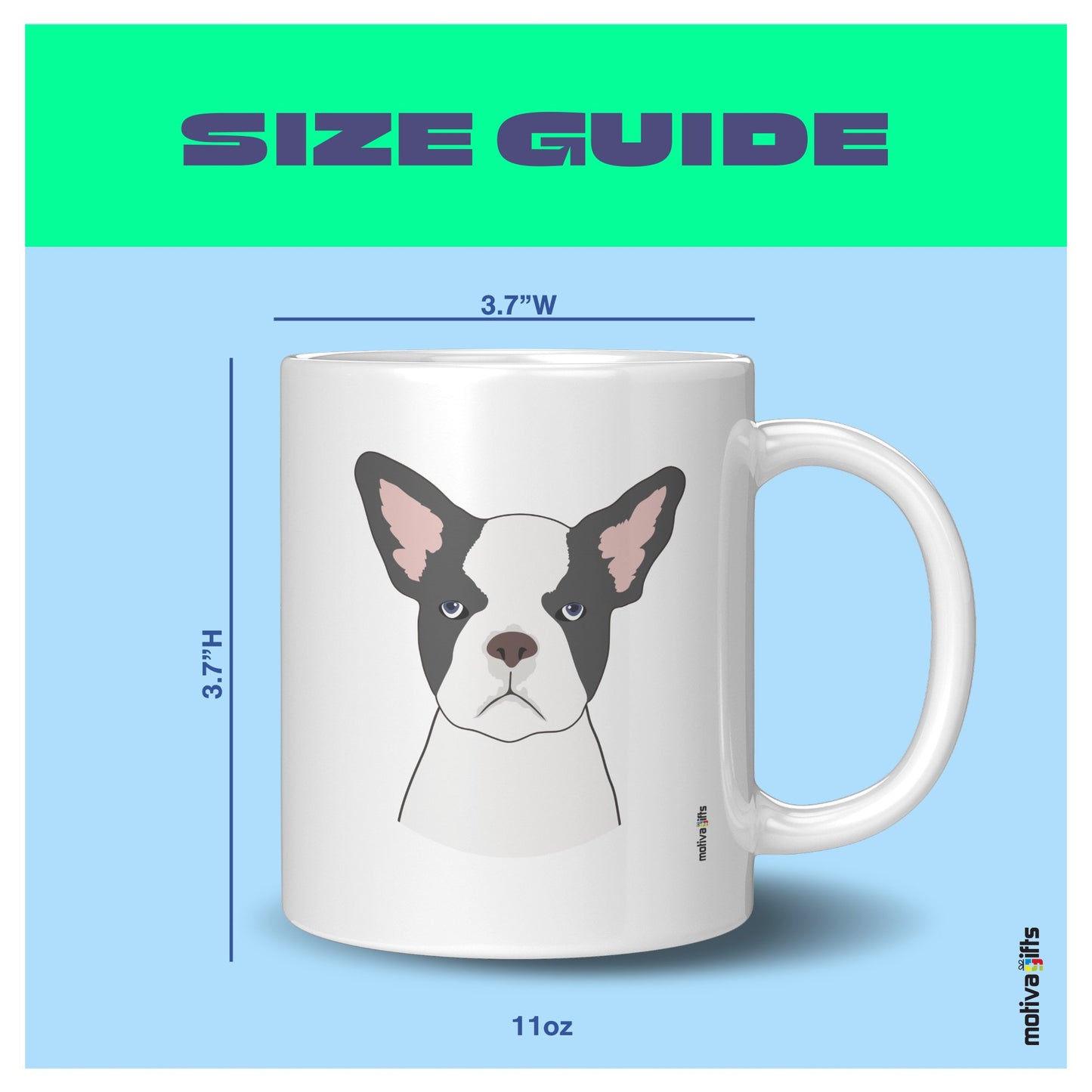 French Bulldog Coffee Mug Mug - #product_colour# #product_position# Motiva Gifts