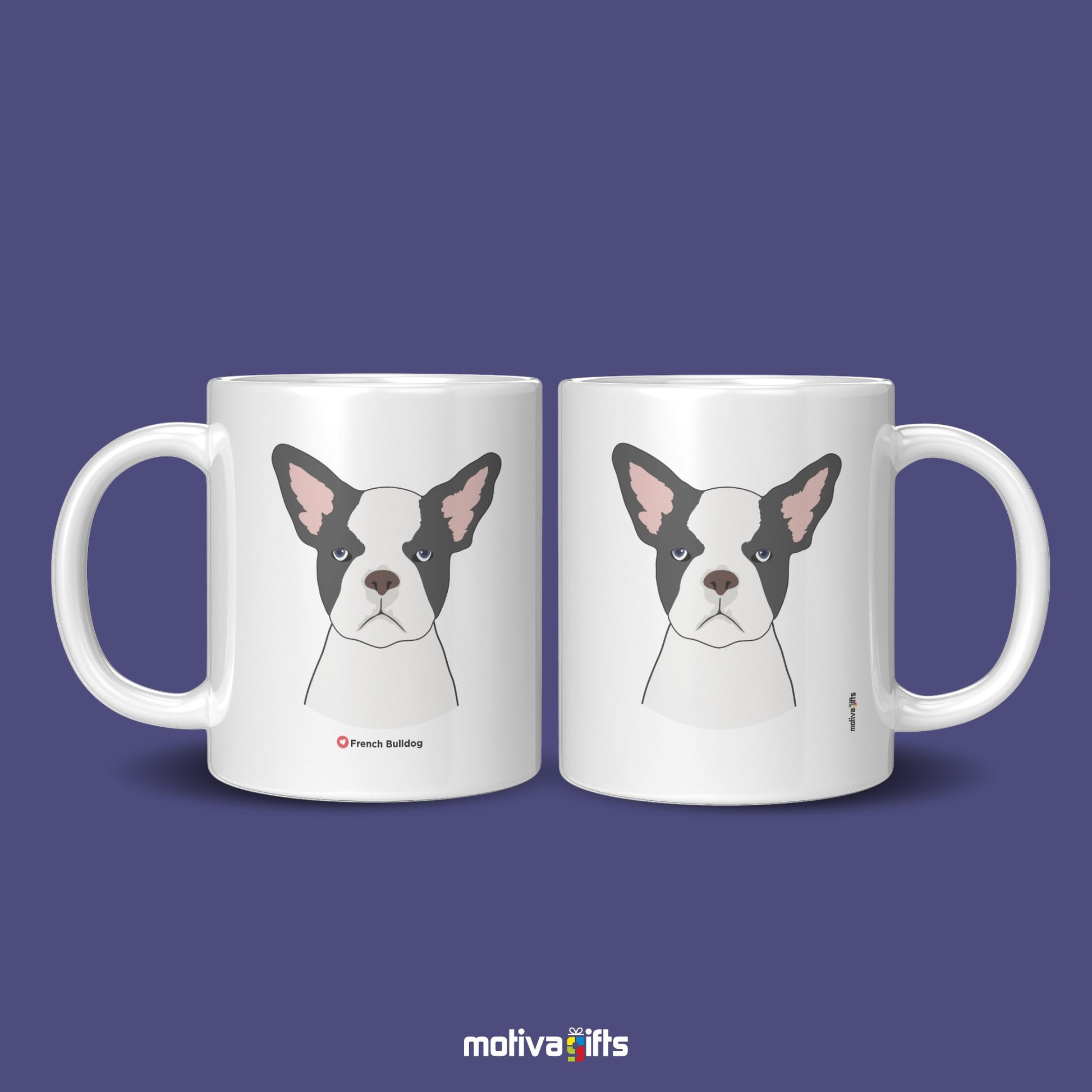 French Bulldog Coffee Mug Mug - #product_colour# #product_position# Motiva Gifts