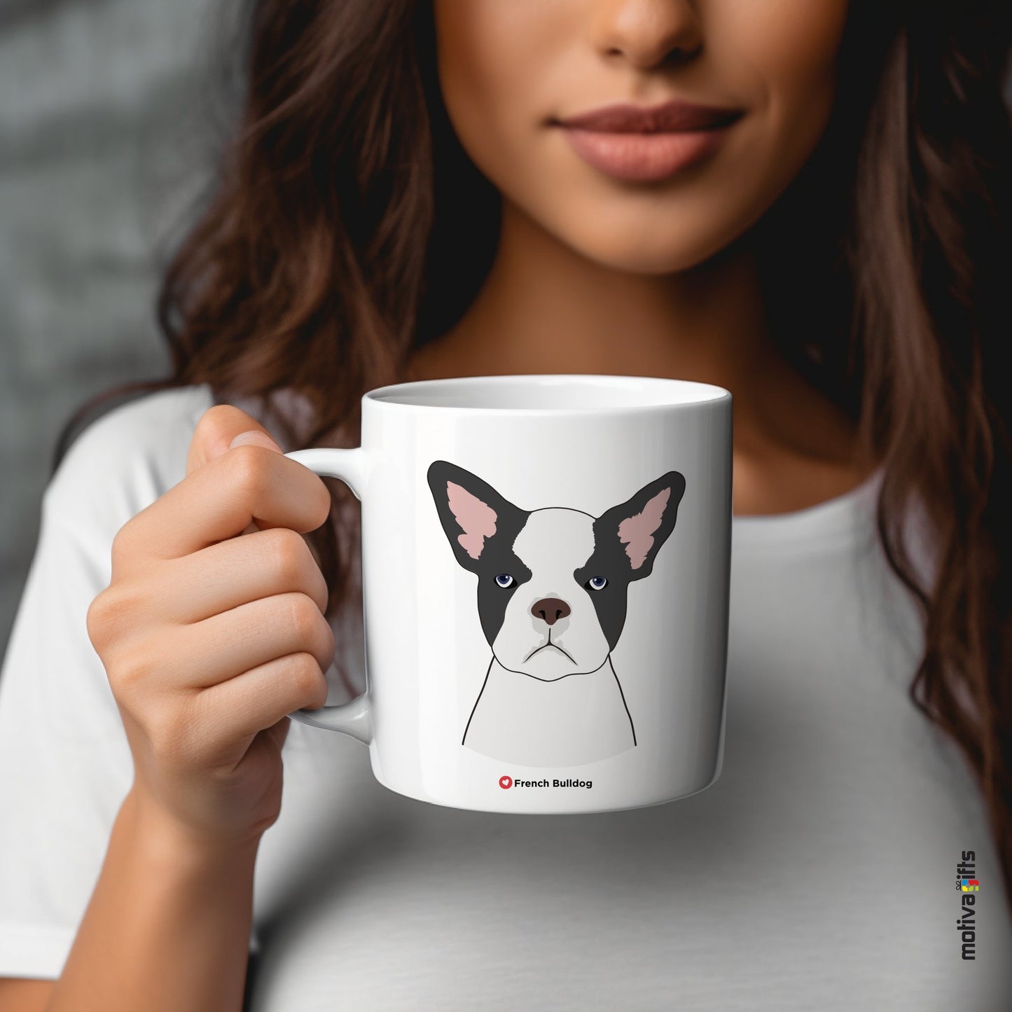 French Bulldog Coffee Mug Mug - #product_colour# #product_position# Motiva Gifts