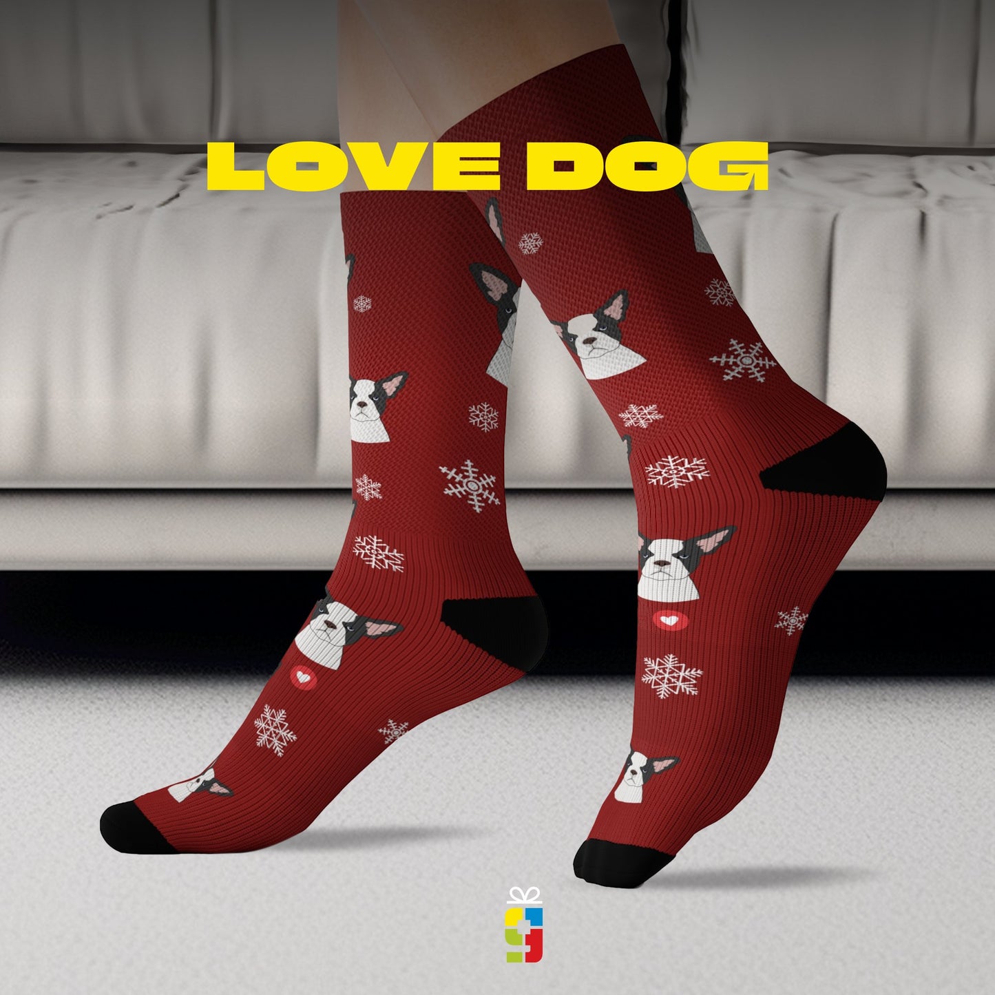 French Bulldog Socks All Over Prints - #product_colour# #product_position# Motiva Gifts