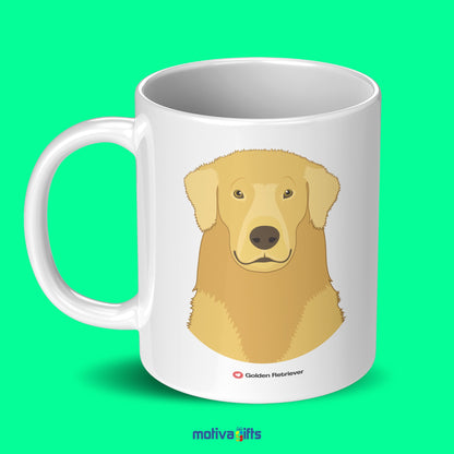 Golden Retriever Coffee Mug Mug - #product_colour# #product_position# Motiva Gifts