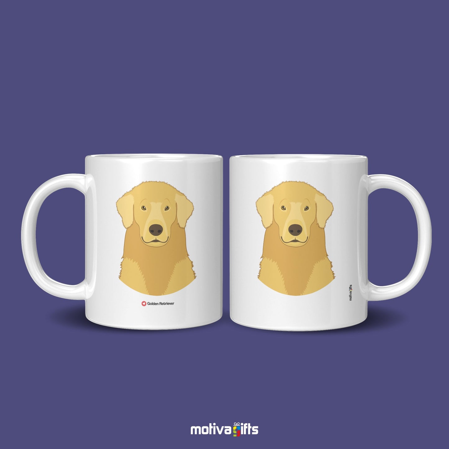 Golden Retriever Coffee Mug Mug - #product_colour# #product_position# Motiva Gifts