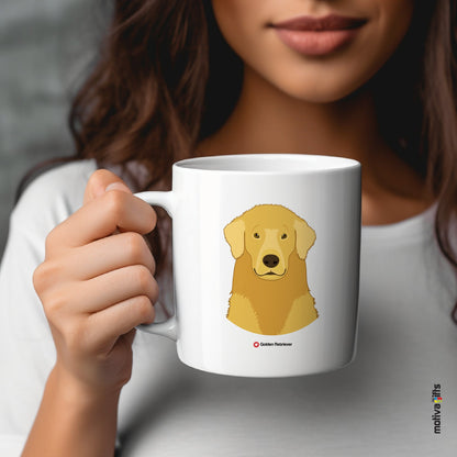 Golden Retriever Coffee Mug Mug - #product_colour# #product_position# Motiva Gifts